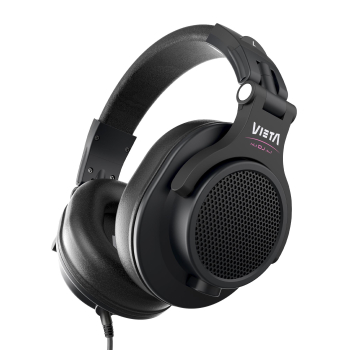 Auriculares DJ – Vieta Pro Halo, Driver neodimio 40 mm, Con cable de 3m, Funda incluida, Negro