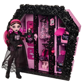 Monster High Draculaura con armario Skulltimate +4 años