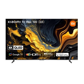 TV QLED 100″ – Xiaomi Max 100, 4K, Smart con Google, 120-240Hz, Dolby Vision Atmos, Gris oscuro