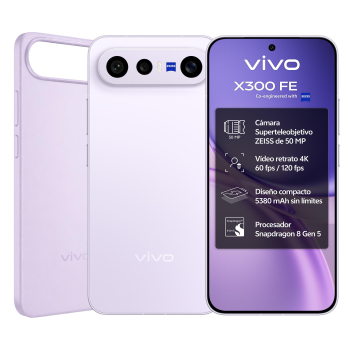 Móvil Vivo X300 FE 256 GB + 12GB RAM – Púrpura