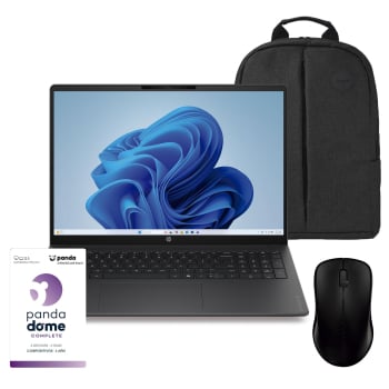 Ordenador Portátil HP OmniBook 3 16-by0071ns, AMD Ryzen 7 160, 16 Gb, 1 Tb, SSD, 40,64 cm 16», Windows 11 Home, Sin cargador, Incluye Mochila Hama, Ratón Rapoo, Antivirus