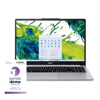 Ordenador Portátil Acer Aspire AL-15-46P-R64G, AMD Ryzen 3 5400U, 8 Gb, 256 Gb, SSD, 39,62 cm-15,6'', Windows 11 Home, Antivirus