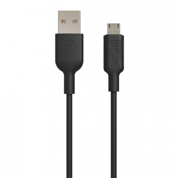 Cable USB A-Micro USB 2,4A 1,2M Muvit For Change Negro