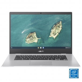 Portátil Asus Chromebook CX1500CNA-BR0110, Intel Celeron N3350 con 8GB, 64GB eMMC, HD 15,6"-39,62 cm, Chrome OS - Plata
