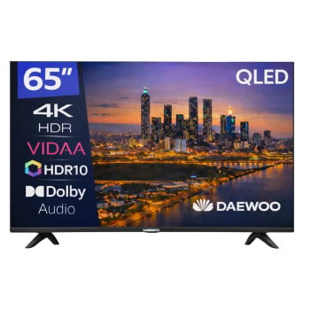Televisor Daewoo Smart TV QLED 65" (165,1 cm) Daewoo 65VB56QV con IA, 4K UHD, 50 Hz, HDR10, Dolby audio