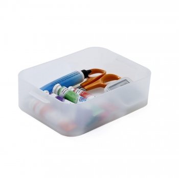 Caja de Plástico CARREFOUR HOME Pratik Box 16,9x11,5x4,78 cm  -  Transparente
