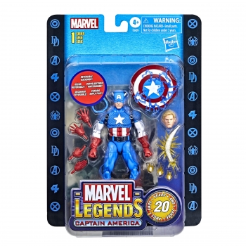 Marvel - Legends Figura Capitán América + 4 años