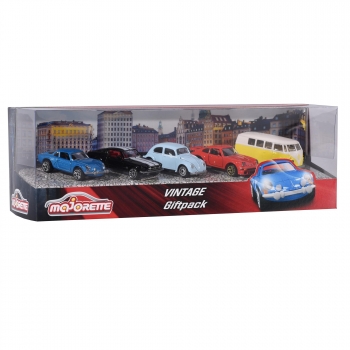 Majorette - Giftpack 5 Coches Vintage + 3 años