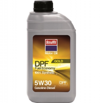 Aceite Motor Krafft 5W30 Synthetic Gold DPF Gasolina/Diésel 1L