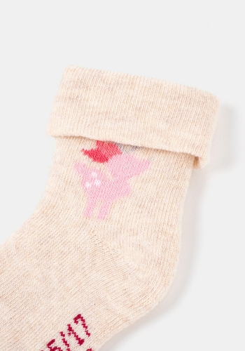 Pack dos calcetines estampados para recién nacido Unisex TEX