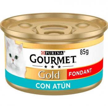 Comida húmeda de atún para gato adulto Purina Gourmet Gold Fondant 85 g.
