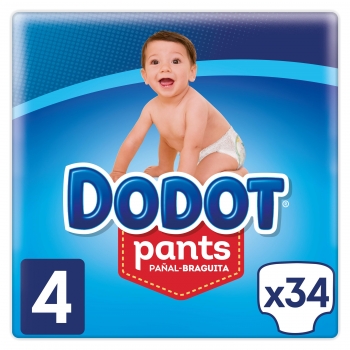 Pants Dodot Talla 4 (9-15 Kg) 34 ud.