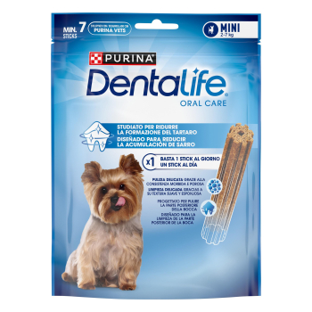 Snack dental para perro mini Purina Dentalife 7 sticks 69 g.
