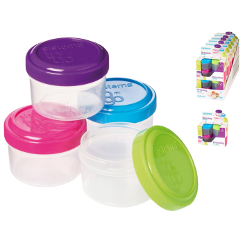 Set de 4 Contenedores SISTEMA 35 ml - Multicolor