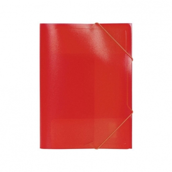 Carpeta DIN A5 de Plástico con Gomas y Solapas Beautone - Rojo