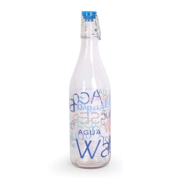 Botella de Vidrio 1L BORGONOVO Mix Water - Decorado