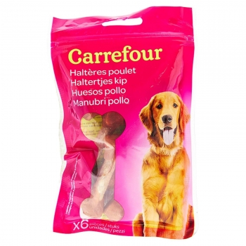 Snacks de pollo para perro Carrefour 6 unidades