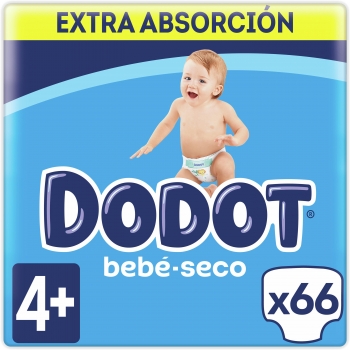 Pañales Dodot Bebé-Seco extra absorción T4+ (10-15 kg.) 66 ud.