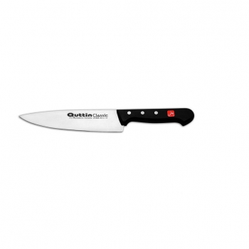Cuchillo Cocinero de Acero Inoxidable QUTTIN Classic 20 cm - Negro