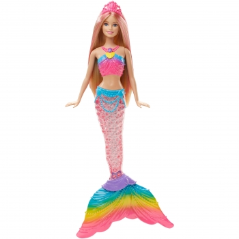 Barbie Dreamtopia - Muñeca Sirena Luces de Arcoíris
