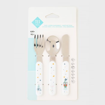 Set de Cubiertos de Acero Inoxidable Tex