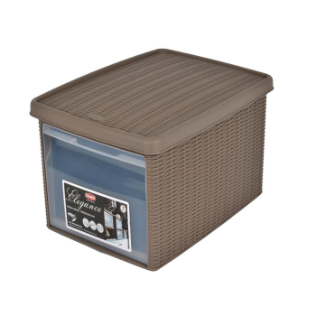 Caja de ordenación de Polipropileno STEFAN PLAST Elegance 19 x 29 x 16 cm - Beige