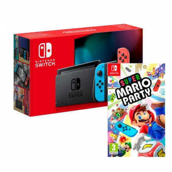Nintendo Switch Neón + Super Mario Party