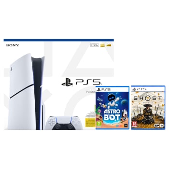 Consola PlayStation 5 Estándar 1TB E + Astro Bot + Ghost Of Yotei