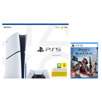 Consola PlayStation 5 Estándar 1TB E + Assassin's Creed Black Flag Resynced