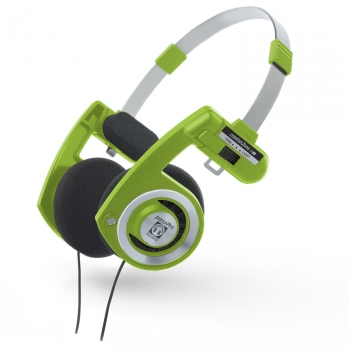 Auriculares Con Cable Cascos On Ear De Diadema Abiertos, Headphones On Ear Plegables Ajustables Verde  Koss Porta Pro Green