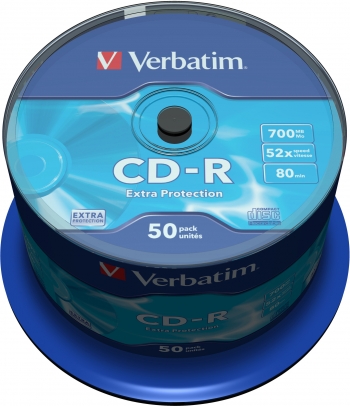 Cd-r Verbatim Extra Protection Tarrina 50uds