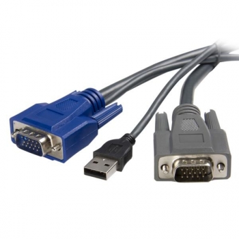 Startech.com Cable Kvm Usb Vga 2 En 1 Ultra Delgado - 6 Pies