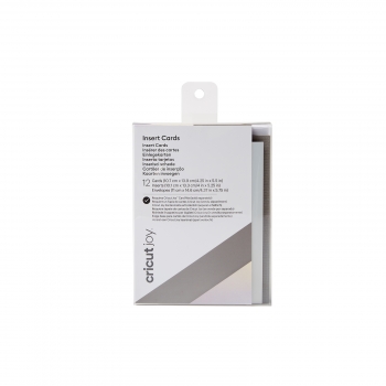 Kit De Tarjeteria Insert Cards Grey/silver - Cricut Joy - 12 Cartulinas