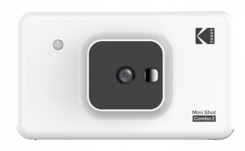 Kodak Mini Shot Combo 2 C210 - Cámara Instantánea (formato 5,3 X 8,6 Cm - 2,1 X 3,4 '', Pantalla Lcd 1,7'', Bluetooth, 8 Fotos Incluidas)