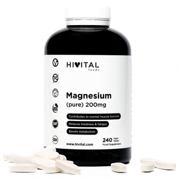 Magnesio 200 Mg De Citrato De Magnesio | 240 Comprimidos Para 8 Meses