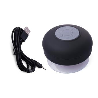 Mini Altavoz Bateria Bluetooth De Ducha Resistente Al Agua Con Ventosa Negro