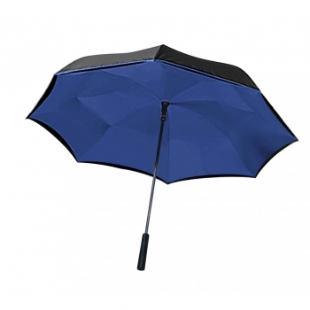 Paraguas Mágico Interior Azul - Paraguas Mágico Con Apertura Inversa