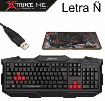 Teclado Gaming Pc Español Letra Ñ Gamer Multifuncion Xtreke Me Usb Keyboard Kb-301