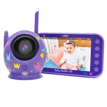 Soymomo Vigilabebés Inalámbrico Con Cámara Y Audio, Bebé Monitor Inteligente Con Visión Nocturna Y Sensor De Temperatura