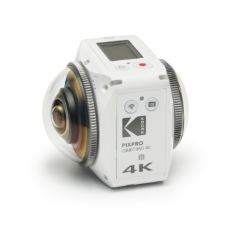 Kodak Pixpro 4kvr360 Action Cam White - Pack Aventura - Cámara Digital 360° - Doble Lente - Vídeo 4k - Accesorios Incluidos