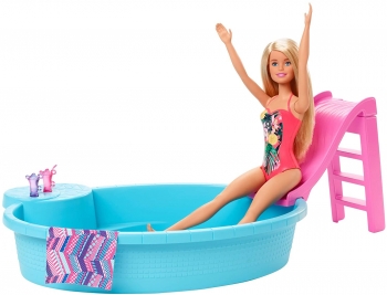 Mattel- Muñeca Barbie Con Piscina Ghl91