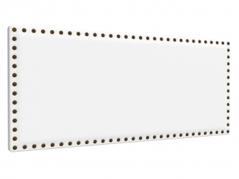 La Web Del Colchon -cabecero Tapizado Tachuelas Para Cama De 180 (190 X 70 Cms) Blanco