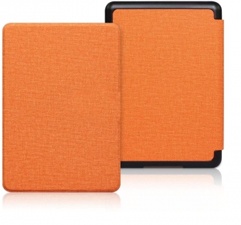 Funda Para Ebook Kindle (7.ª Generación, 2014) - Carcasa Fina Y Ligera De Cuero Sintético Con Función Sleep  Color Naranja