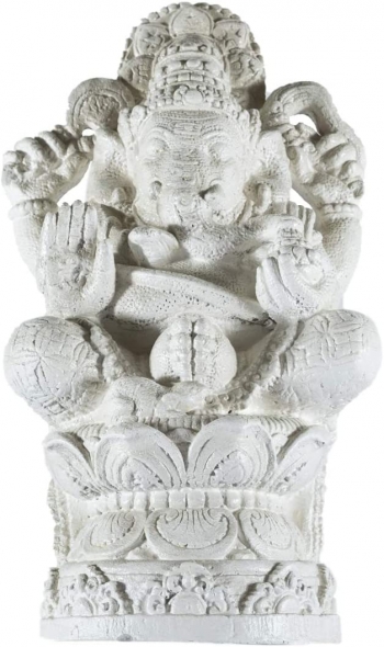 Figura De Ganesha En Color Crema | 55 Cm De Alto