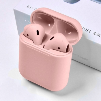 Auriculares Bluetooth Tws  I12 Tws Bluetooth 5.0 -  Estuche De Carga - Color Rosa
