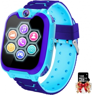 Reloj Inteligente Smart Watch Para Niños Color Azul Ref-01a