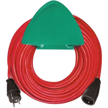 Brennenstuhl Cable De Extensión Rojo 15m H05vv-f 3g1.5 Con Soporte De Pared