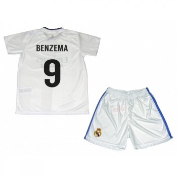 Kit Fútbol Infantil Benzema, Real Madrid Producto Oficial Licenciado 22-23