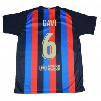 Camiseta Fútbol Adulto Gavi. Fc Barcelona 1ª Equipación Producto Oficial 22-23