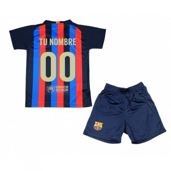 Kit Fútbol Infantil Personalizable Fc Barcelona Producto Oficial 22-23